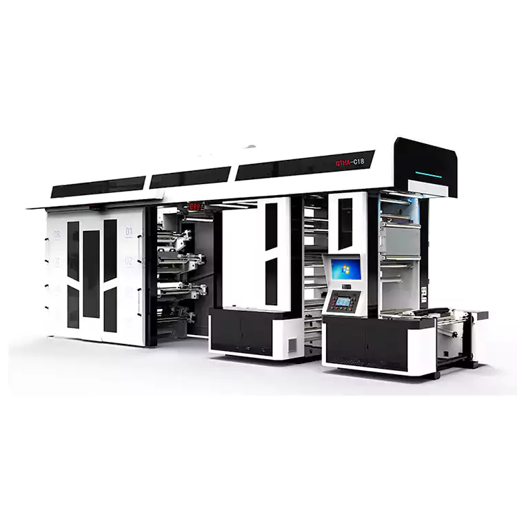 ஷாப்பிங் பேக் பிரிண்டிங்கிற்காக தனிப்பயனாக்கப்பட்ட 8 நிறங்கள் ஃப்ளெக்ஸோகிராஃபிக் பிரிண்டிங் பிரஸ்கள்