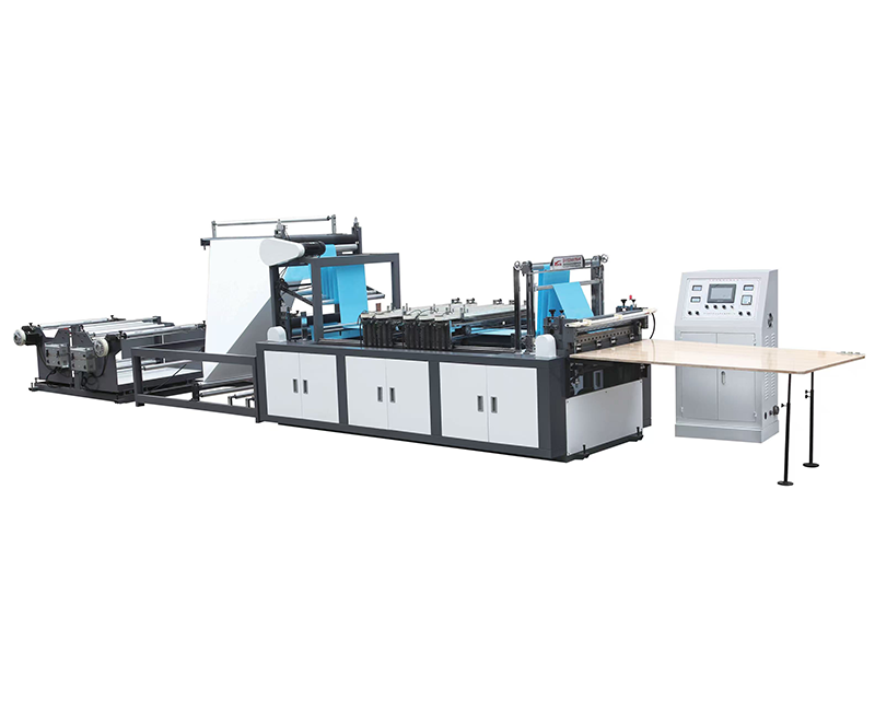 முழு தானியங்கி அல்லாத நெய்த துணி சேமிப்பு பெட்டி சீல் மற்றும் வெட்டும் இயந்திரம்